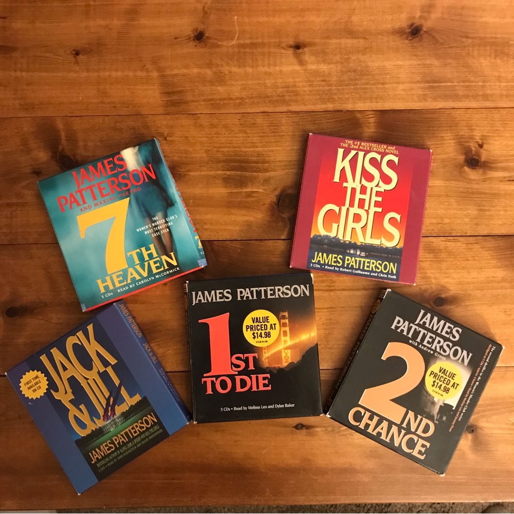James Patterson Audio Books|7th Heaven|Kiss the Girls|Jack&Jill|2nd Chance|1st..